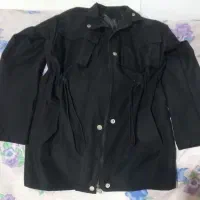 بارانی زنانه مشکی سایز38