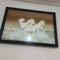 تابلو ال ای دی دار سه اسب