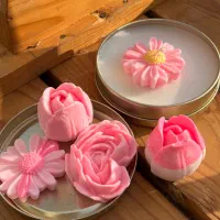 شمع ورق طلا ونقره و گل بابونه|صنایع دستی و سایر لوازم تزئینی|قم, نوبهار|دیوار