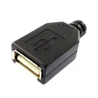 کانکتور مادگی USB مدل A با روکش
