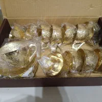 یکدست فقط یکدست فنجان نعلبکی برنز