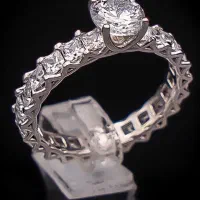 انگشتر حلقه و پشت حلقه جواهر تمام نقره تکتاش نشون|بدلیجات|تبریز, |دیوار