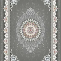 فرش ماشینی طوسی شایگان نو