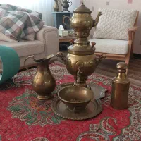 ست یونیک عتیقه جنس برنج|کلکسیون اشیاء عتیقه|اصفهان, شهرک ولیعصر|دیوار