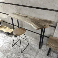 میز کنسول روستیک چوب گردو و فلز|بوفه، ویترین، کنسول|تهران, شهرک شریفی|دیوار