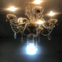 کریستال ( شیشه ای ) ۶ شعله سالم و شیک|حراج|اصفهان, هزارجریب|دیوار