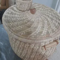 سطل حصیری ۱۰کیلویی برنج باپیمانه
