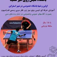 آموزش حرفه ای تنیس روی میز
