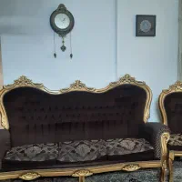مبل ۷ نفره سلطنتی با ۲عدد میزبان|مبلمان خانگی و میز عسلی|مشهد, شهرک لشکر (شهرک غرب)|دیوار