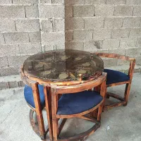 میز ناهار خوری 4نفره|میز و صندلی غذاخوری|فومن, |دیوار