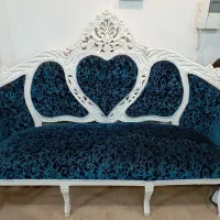 مبل سلطنتی ۱۱ نفره پارچه مخمل در حد نو