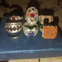تعدادی انگشتر فاخر و قدیمی و کار دست