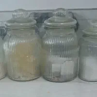 3 عدد بانکه شیشه بزرگ سالم
