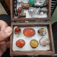 انگشتر نقره تخته نرد