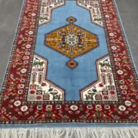 فرش دستباف ۳ متری در فرش بساک کرج رنگ گیاهی|فرش|مرند, |دیوار