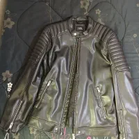 کاپشن چرم برند زارا اورجینال