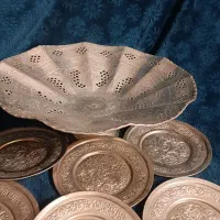 سرویس مس قدیمی|ظروف سرو و پذیرایی|کرمان, |دیوار