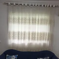 20متر پرده حریر سفید|پرده، رانر، رومیزی|گرگان, |دیوار