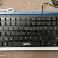 ست کیبورد و ماوس سیمی SADATA + هاب USB رایگان