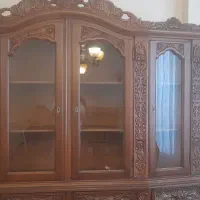 بوفه ویترین تمام چوب منبت کاری شده|بوفه، ویترین، کنسول|تهران, شادمان|دیوار