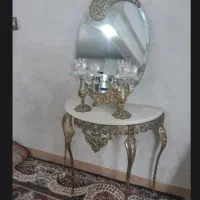 فروش آینه شمعدان برنز کاملا نو زیر قیمت