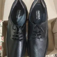 فروش کفش چرم مشکی نو سایز 46 برند پاتن
