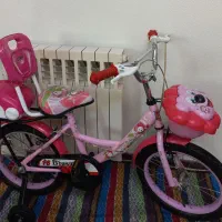 ۲ عدد دوچرخه ۱۶ در حد آکبند کم کارکرد صورتی