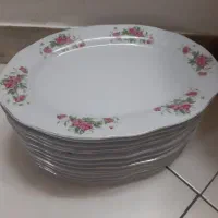 ظرف و ظروف چینی قدیمی گل سرخی گل سرخ|ظروف سرو و پذیرایی|تهران, شهرک شریعتی|دیوار