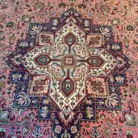 فرش دستباف۱۲ متری تبریز ۴۵ رجی طرح ترنج شبیه هریس|فرش|اصفهان, آبشار|دیوار