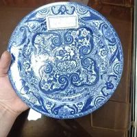 بشقاب آب قلم دوره ناصری بکر