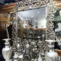 آینه شمعدان برنز