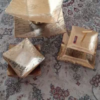 دکوری  طلایی  اصلا استفاده نشده|ظروف سرو و پذیرایی|مشهد, طرق|دیوار