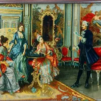 تابلو فرش دستبافت ابریشم شاعرجوان سایز بزرگ|تابلو فرش|پیشوا, |دیوار