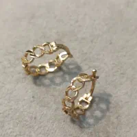 گوشواره کارتیه طلا بدون ا