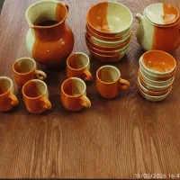 ظروف سفالی ست ۶ نفره آبگوشت خوری