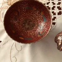 یک عدد مجسمه طاووس و دو عدد کاسه جنس برنج(هندی)|کلکسیون اشیاء عتیقه|اصفهان, آبشار|دیوار