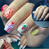 ناخن کاشت ۴۲۰،ترمیم ۲۹۰طراحی رایگان