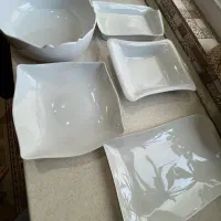 ظرف سفید سرامیکی