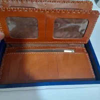 کیف چرم طبیعی دور بافت کار دست