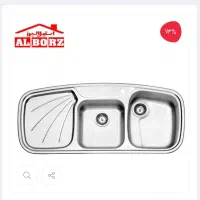 سینک توکار استیل البرز مدل614 و سینک اخوان لگن گود