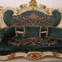 مبلمان سلطنتی ۹ نفره نهار خوری+ ویترین+ سرویس