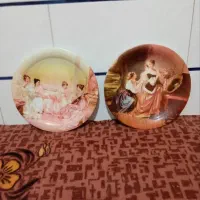 بشقاب چینی دیوار کوب طوس۶عدد