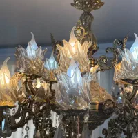 لوستر برنجی ۱۶شعله|لوستر و چراغ آویز|تهران, فلاح|دیوار