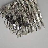 ۲ عدد لوستر شلخته طرح استیل