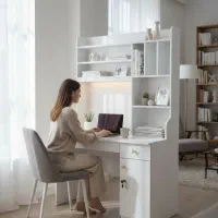 میز تحریر ساده و شلف دار|میز تحریر و کامپیوتر|بندر دیر, |دیوار