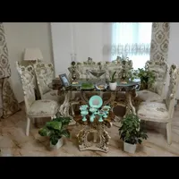 مبل سلطنتی نه نفره و میز نهارخوری شش نفره|مبلمان خانگی و میز عسلی|رشت, معلم|دیوار