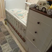 تخت دو منظور کودک و نوجوان|تخت و سرویس خواب|رشت, سعدی (تختی)|دیوار