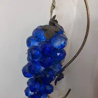 انگور دکوری کریستال با پایه برنز