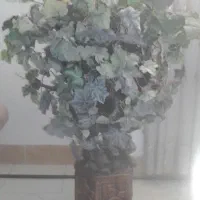 گل مصنویی مو با گلدان طرح هخامنشی