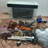آگواریوم در حد نو با تمام وسایل